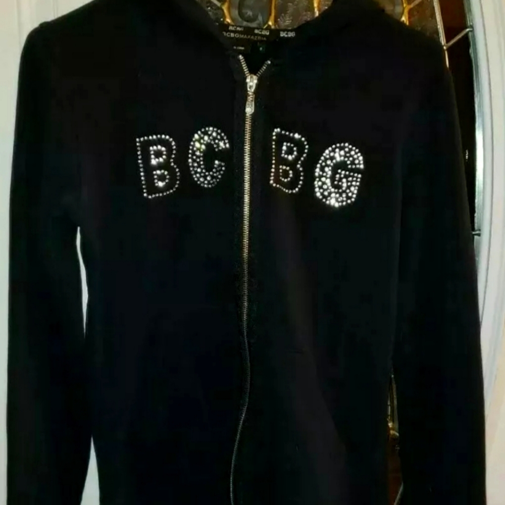 BCBG MAXAZM Bling Hoodie Sz Small